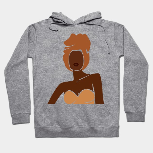 Black Woman Turban Hoodie by JunkyDotCom